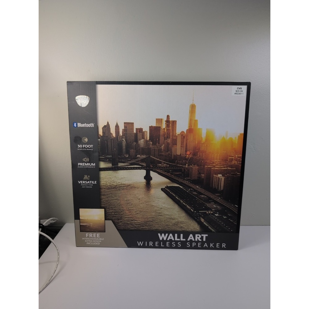 iHip Bluetooth Abstract WallArt Wireless Speakers Interchangeable‎  Extra Design